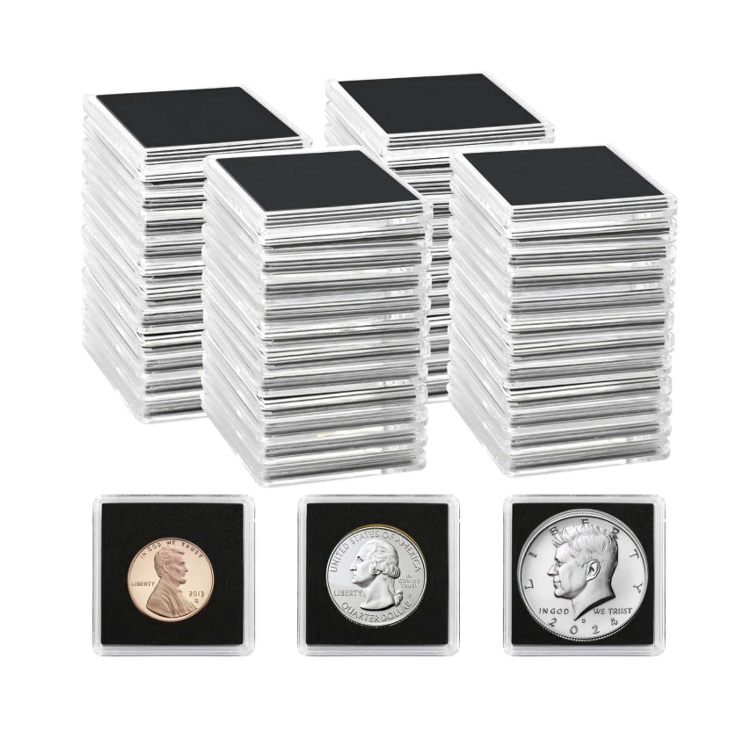 Square Coin Capsules (20ct)