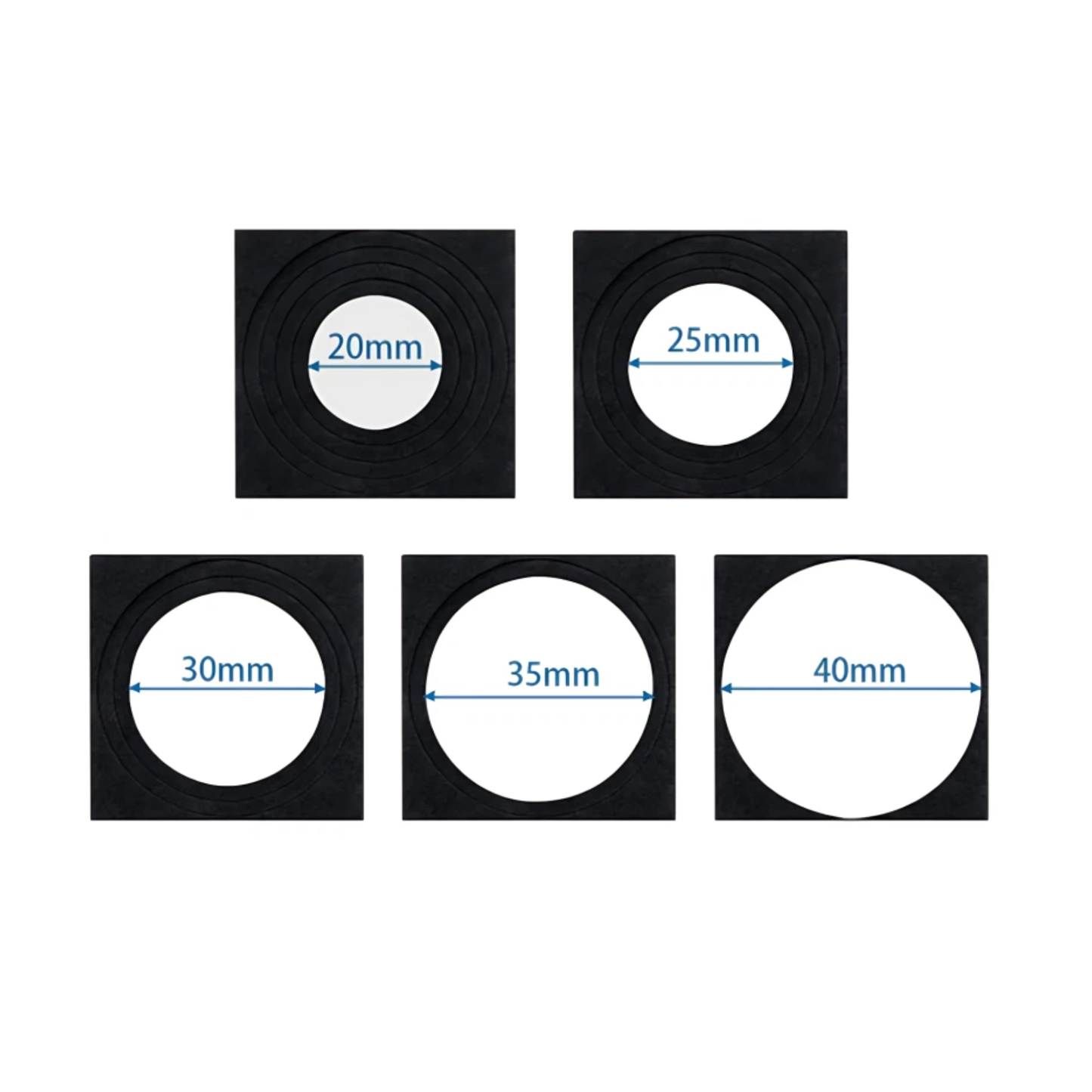 Square Coin Capsules (20ct)