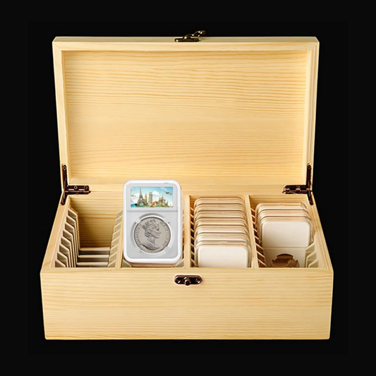 Wooden Storage Case for Coin Slabs (Fits 40)